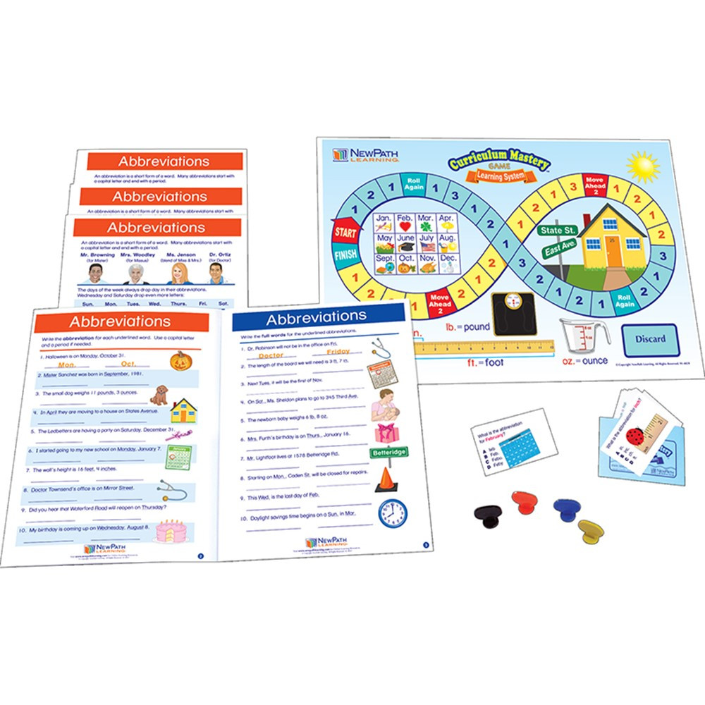NP-221925 - Abbreviations Learning Centr Gr 1-2 in Learning Centers
