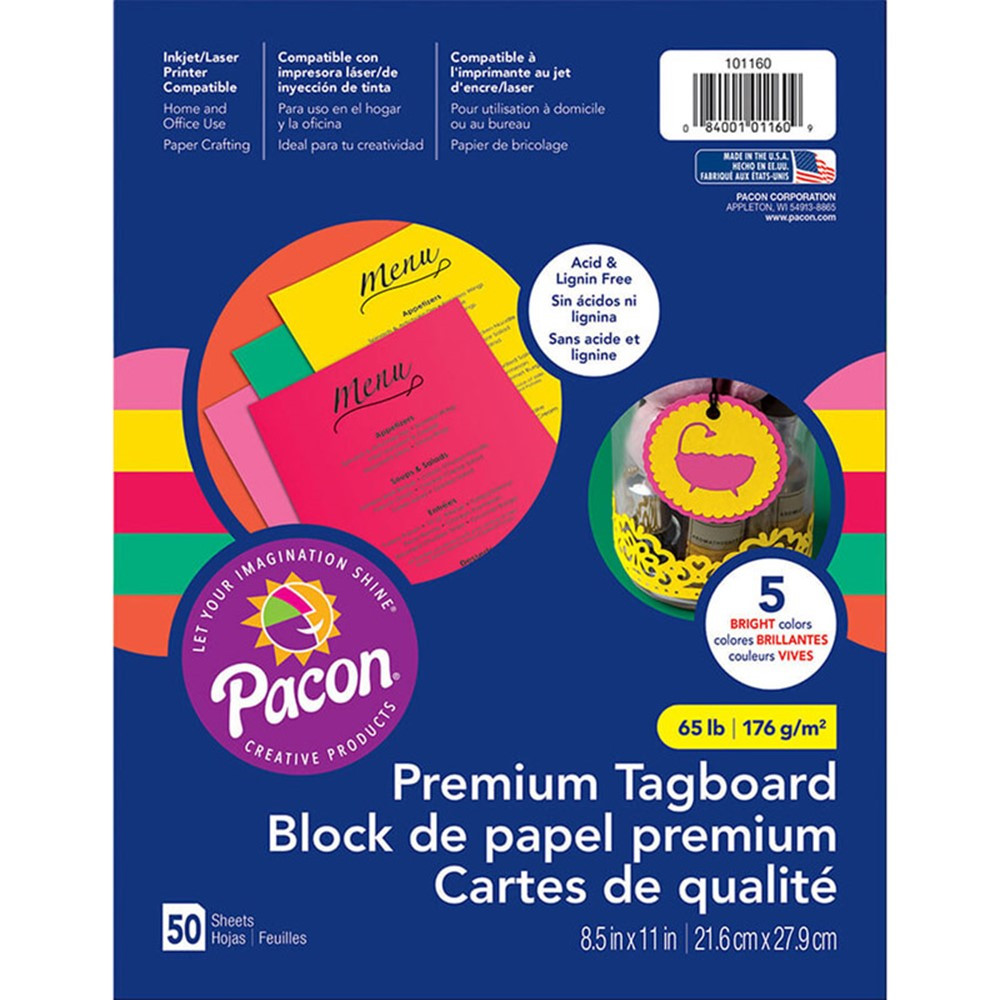 PAC101160 - Hyper Premium Tagboard Assortment in Tag Board