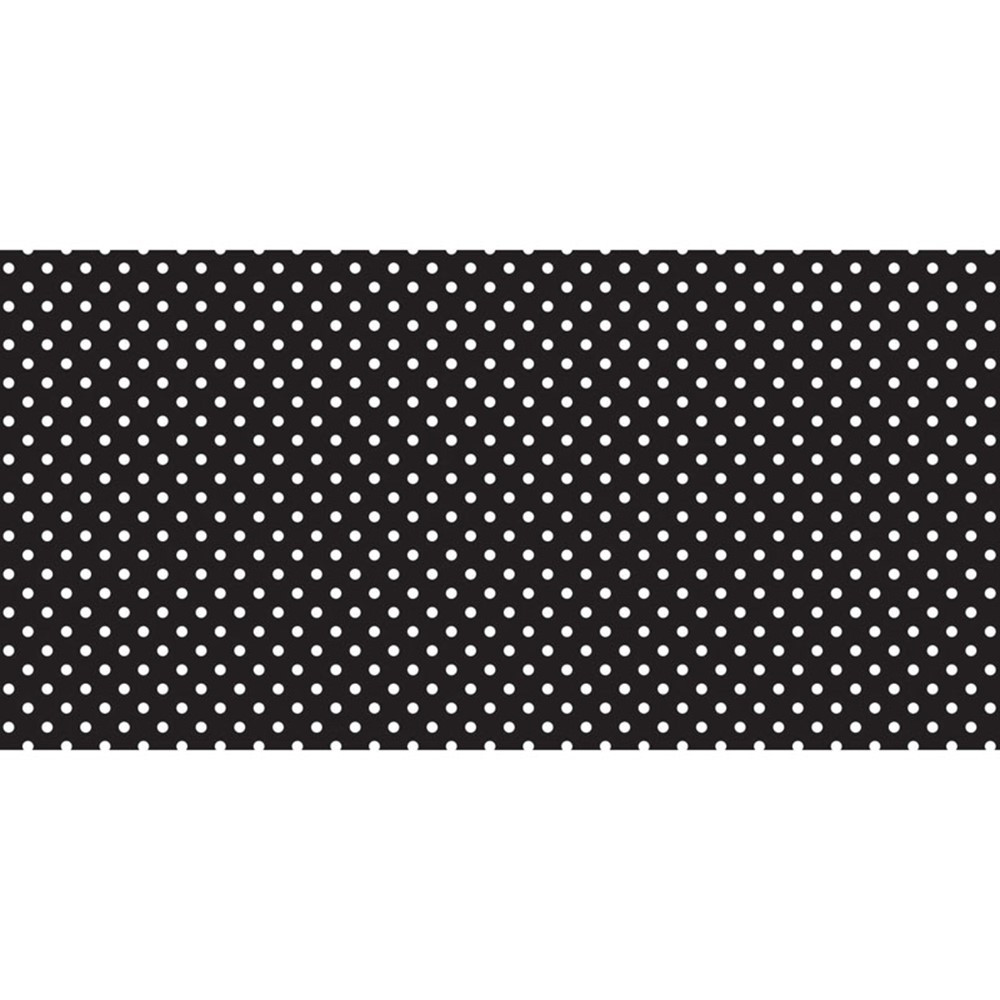 PAC55845 - Fadeless 48X50 Classic Dots Black And White Design Roll in Bulletin Board & Kraft Rolls