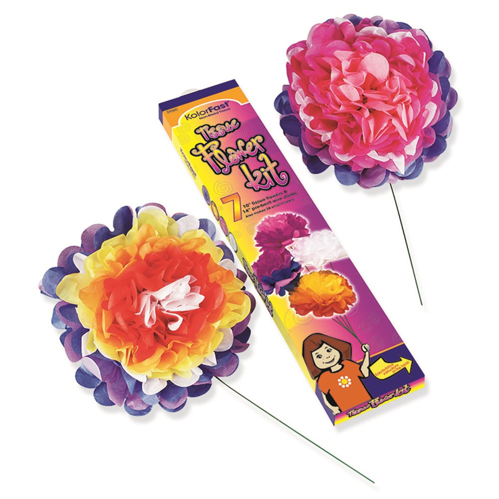 PAC59600 - Tissue Flower Kits in Tissue Paper