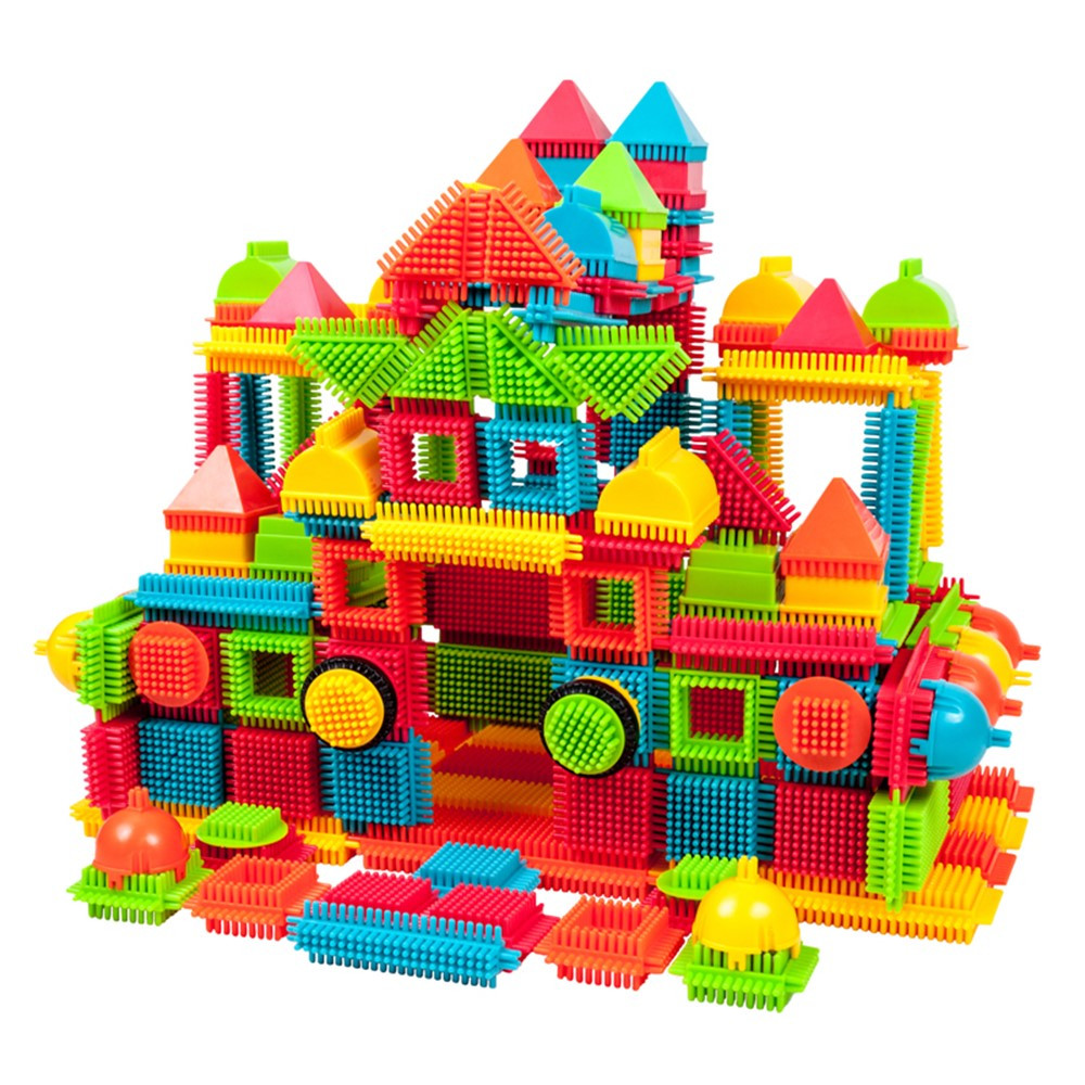 Bristle Lock Tiles Building Blocks, 240-Piece - PCTPTB240 | Latitude-Picasso Tiles | Blocks & Construction Play