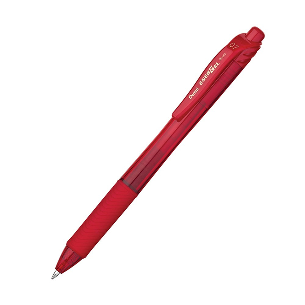 PENBL107B - Energel X Red 0.7Mm Retractable Liquid Gel Pen in Pens