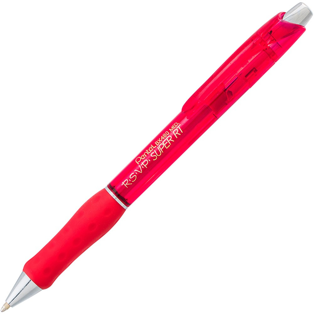 PENBX480B - Rsvp Super Rt Ballpoint Pen Red Retractable in Pens