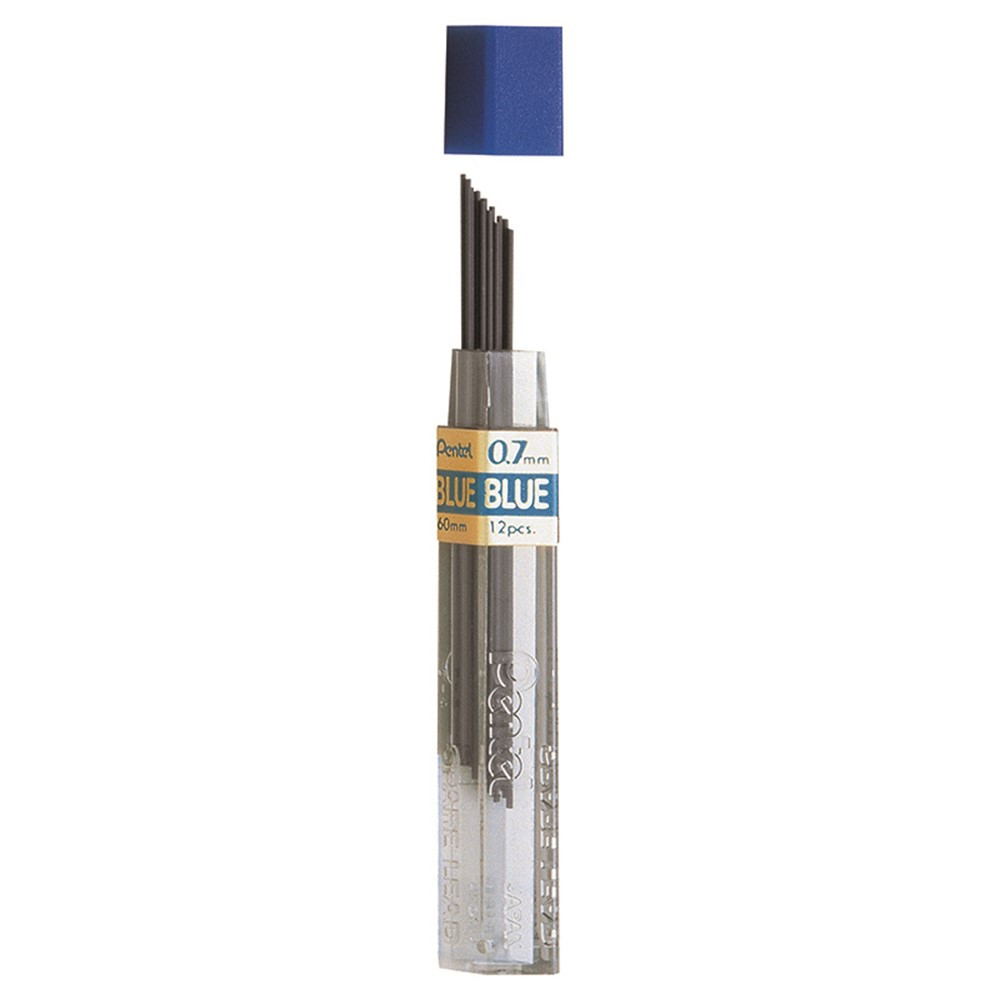 Refill Lead Blue (0.7mm) Medium, 12 Pieces - PENPPB7 | Pentel Of America | Pencils & Accessories