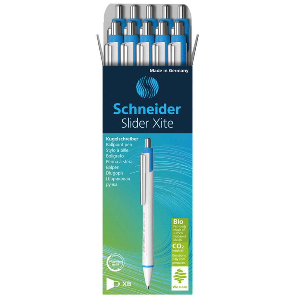 Slider Xite Environmental Retractable Ballpoint Pen, Blue, Pack of 10 - PSY133203 | Rediform Inc | Pens