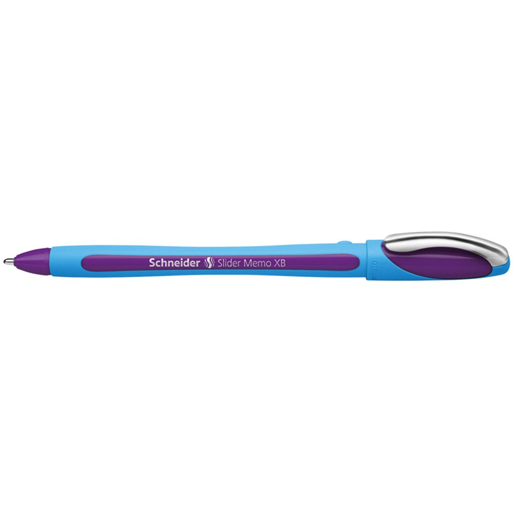 Slider Memo Ballpoint Pen, Viscoglide Ink, 1.4 mm, Violet, Pack of 10 - PSY150208 | Rediform Inc | Pens