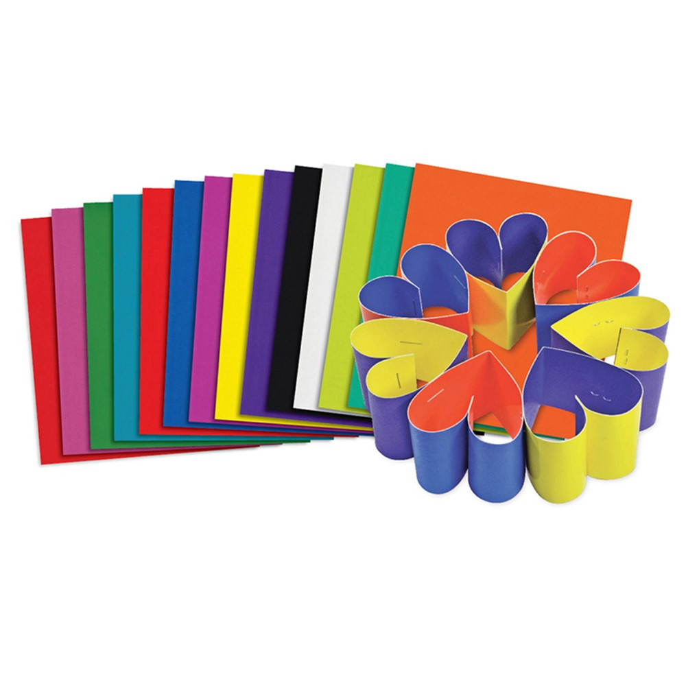 R-22052 - Roylco Double Color Card Sheets in Art