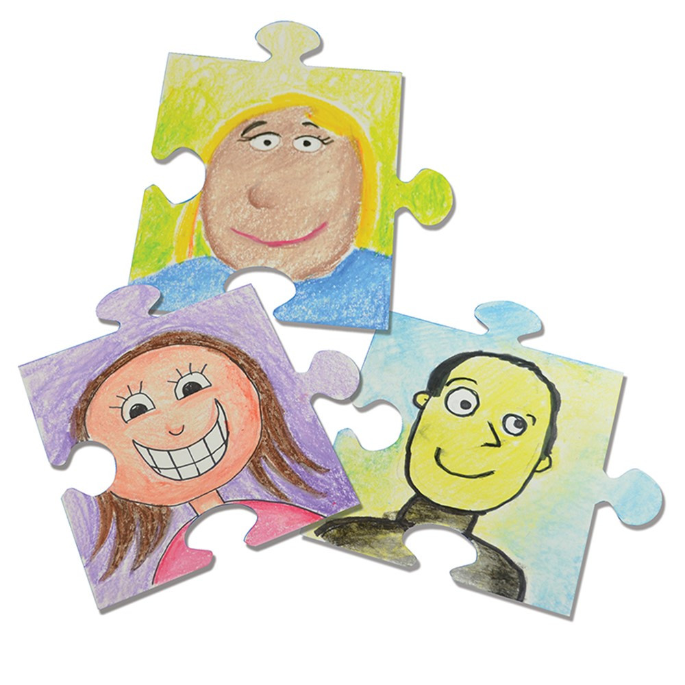 We All Fit Together Giant Puzzle Pieces, Pack of 30 - R-52062 | Roylco Inc. | Art & Craft Kits