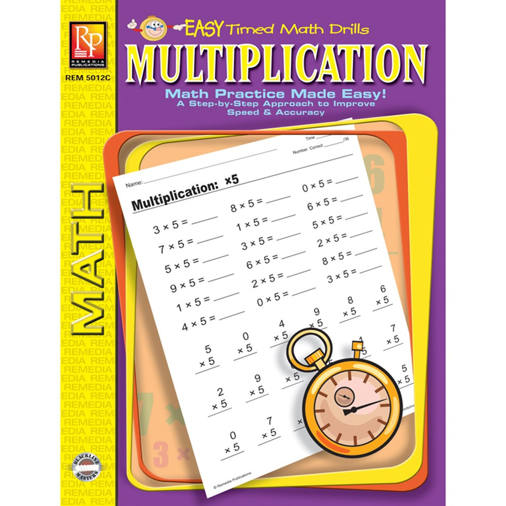 REM5012C - Multiplication Easy Timed Math Drills in Multiplication & Division