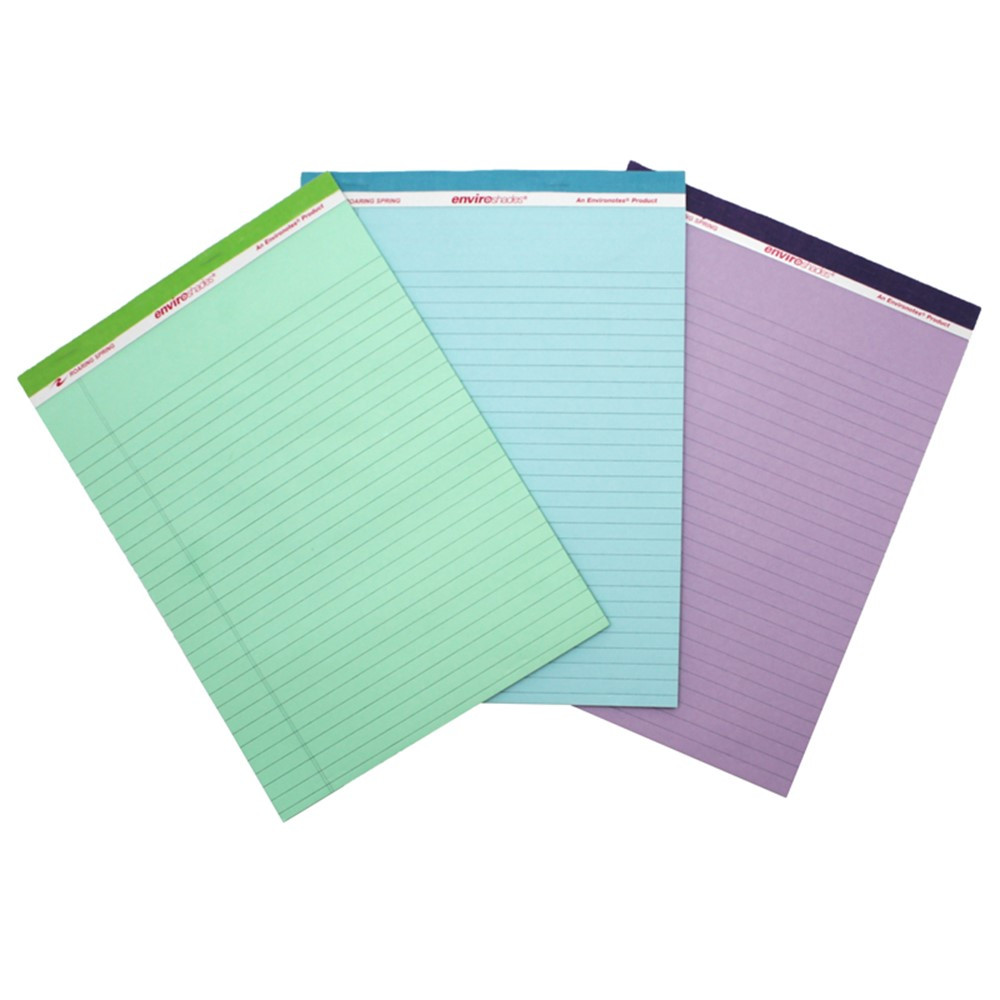 ROA74100 - Legal Pad Standard Assorted 3 Pack Orchid Blue And Green in Note Books & Pads