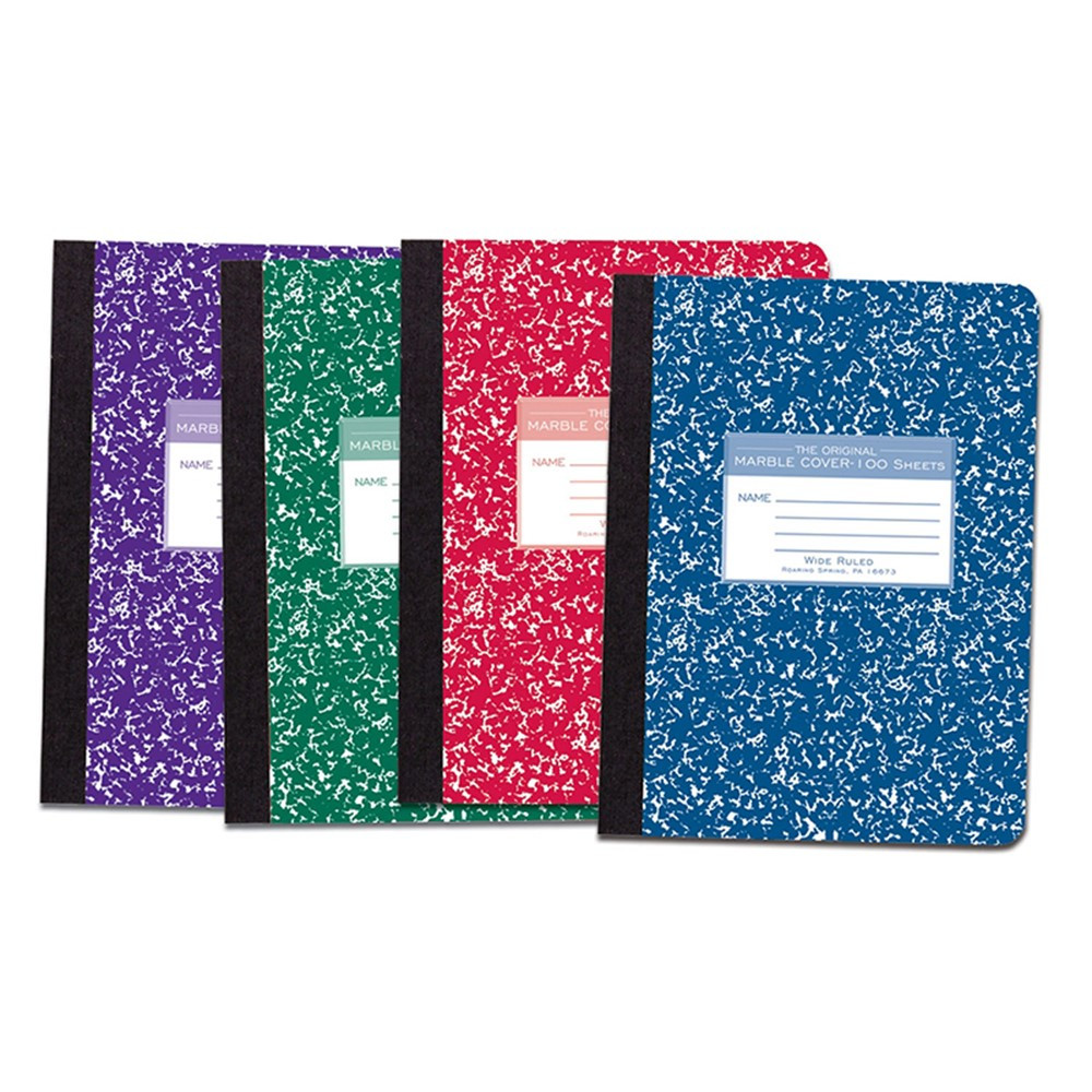 ROA77229 - Marble Composition Book Asst Colors in Note Books & Pads