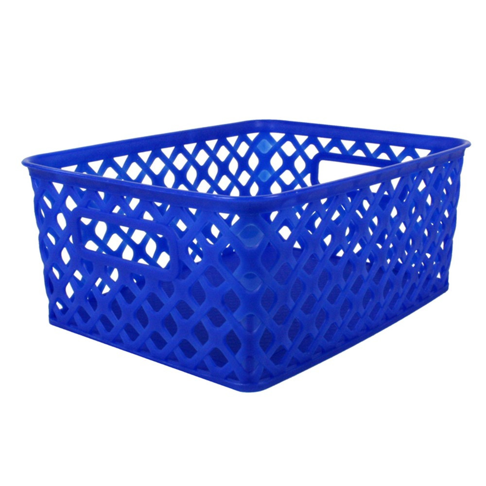 ROM74004 - Small Blue Woven Basket in General