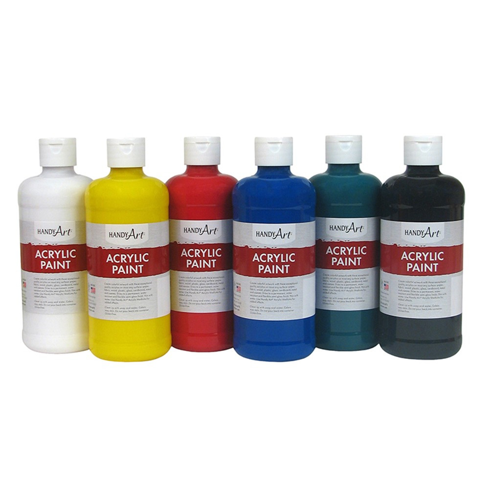 RPC881055 - Handy Art Acrylic Paint 16Oz 6 Set Student in General