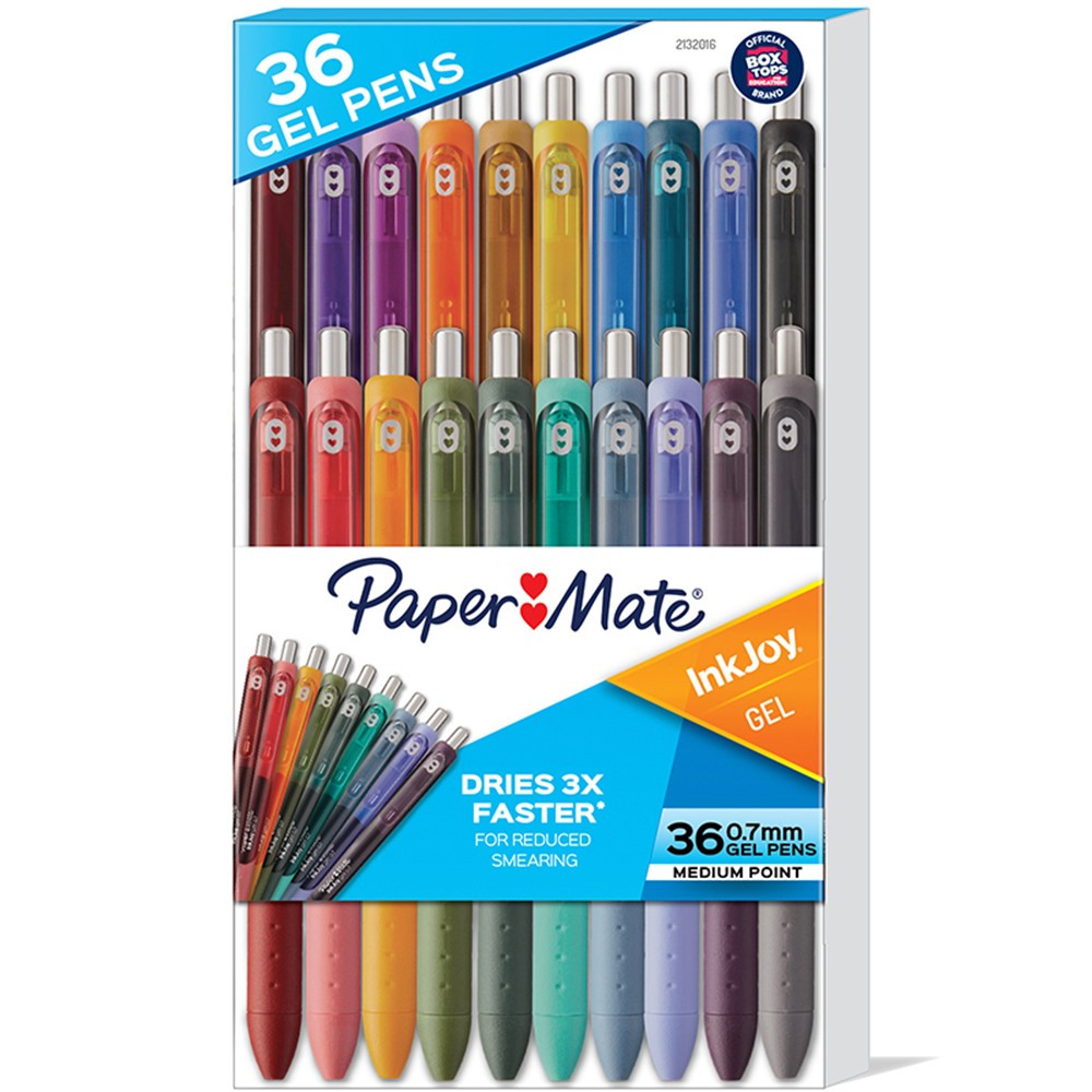 Paper Mate InkJoy Pens, Gel Pens, Medium Point (0.7 mm), Black, 10 Count