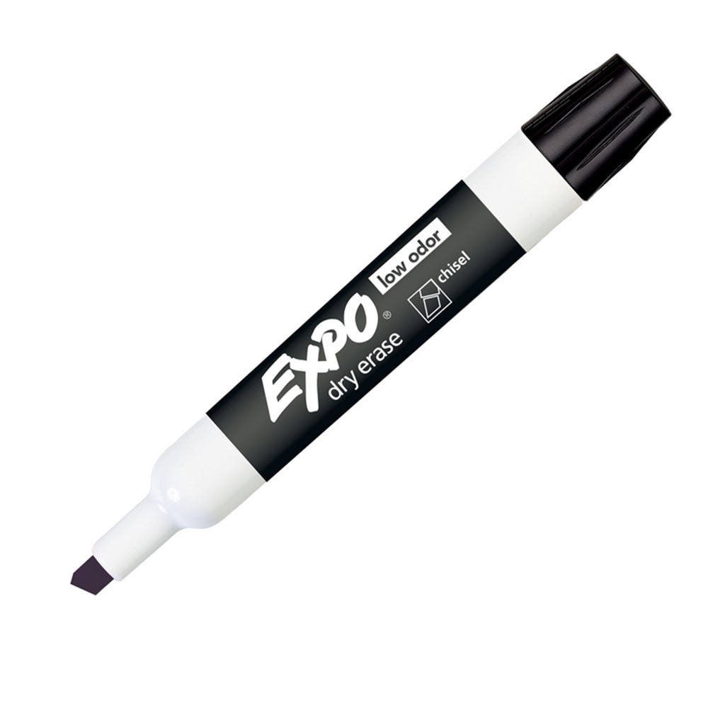 SAN80001 - Expo 2 Low Odor Dry Erase Marker Chisel Tip Black in Markers