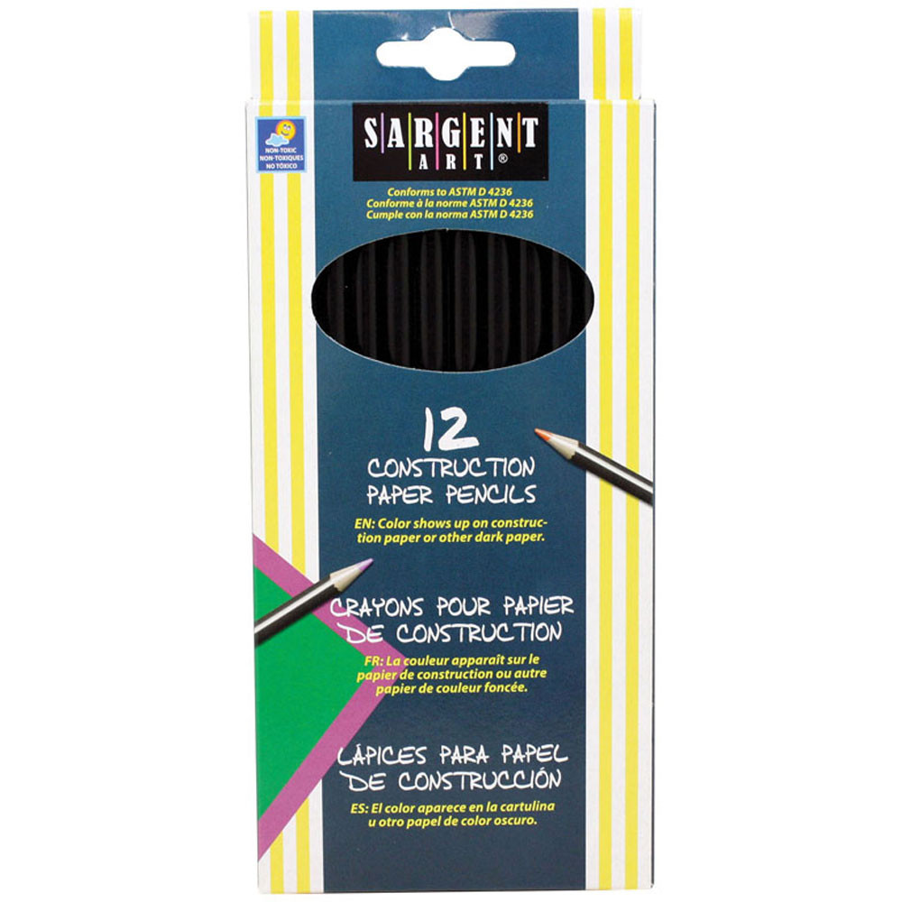 SAR227209 - Colored Pencils For Construction Paper 12 Color Set in Colored Pencils