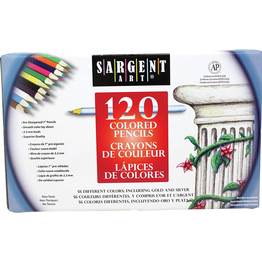 SAR227252 - Sargent Art Colored Pencils 120 Colors in Colored Pencils
