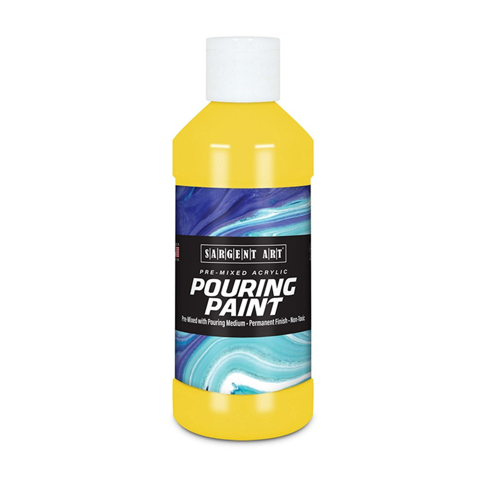 Acrylic Pouring Paint, 8 oz, Yellow - SAR268402 | Sargent Art  Inc. | Paint