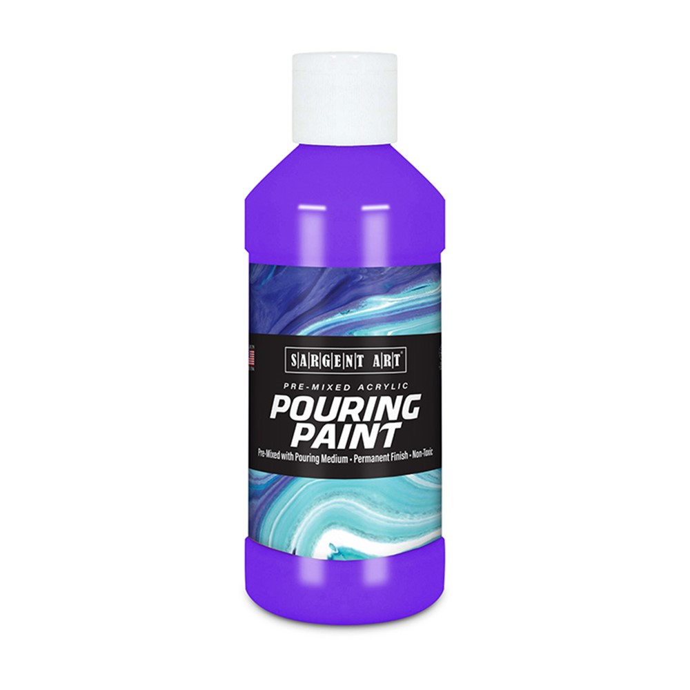 Acrylic Pouring Paint, 8 oz, Violet - SAR268442 | Sargent Art  Inc. | Paint