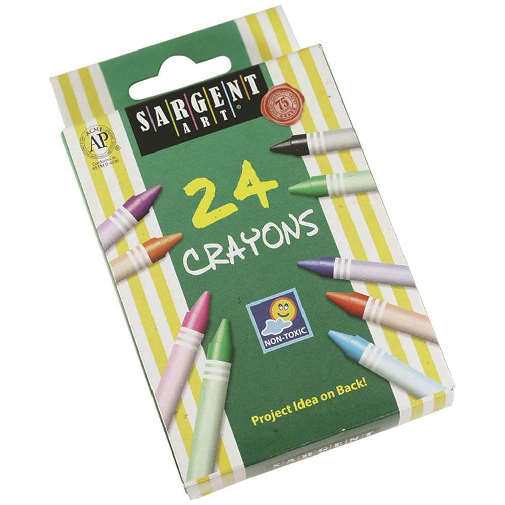 SAR550924 - Sargent Art Crayons 24 Count Tuck Box in Crayons