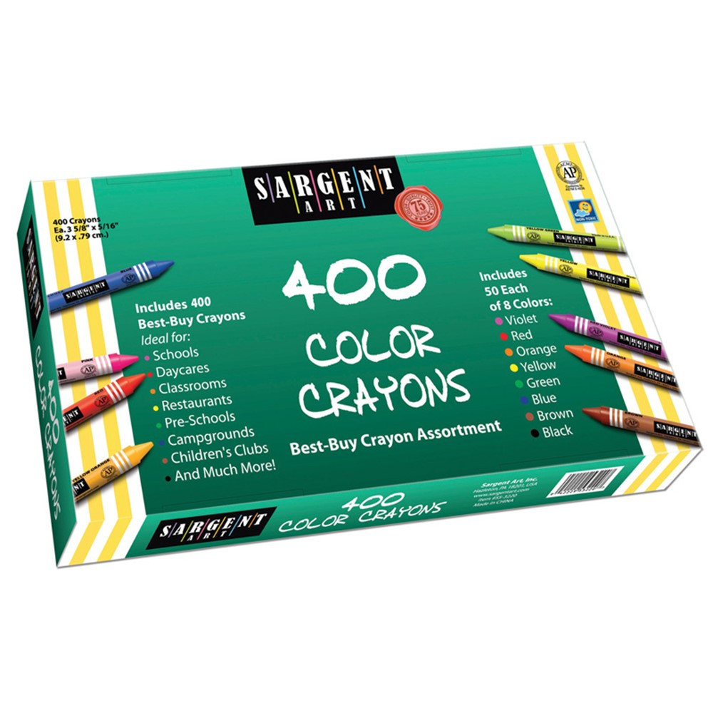 SAR553220 - Sargent Art Best Buy Crayon Assortment 400 Standard Crayons in Crayons