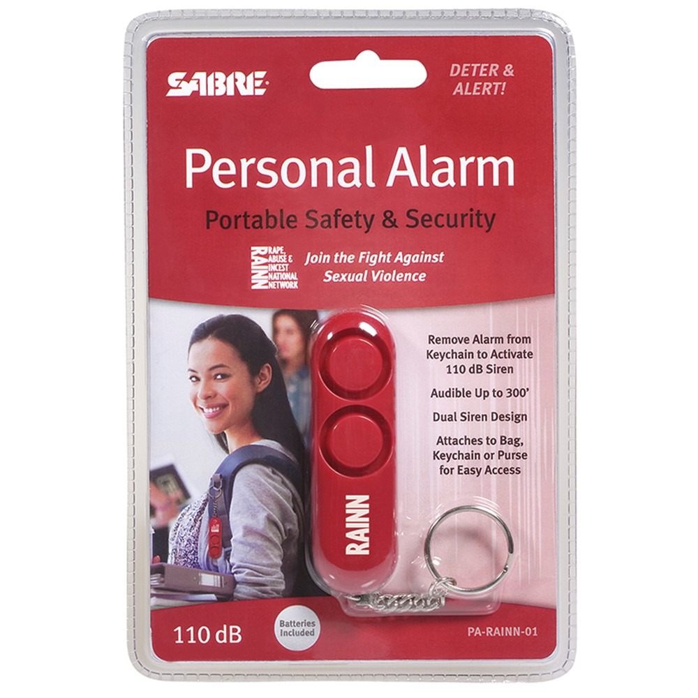 SBCPARAINN01 - Red Personal Alarm Supports Rainn in First Aid/safety