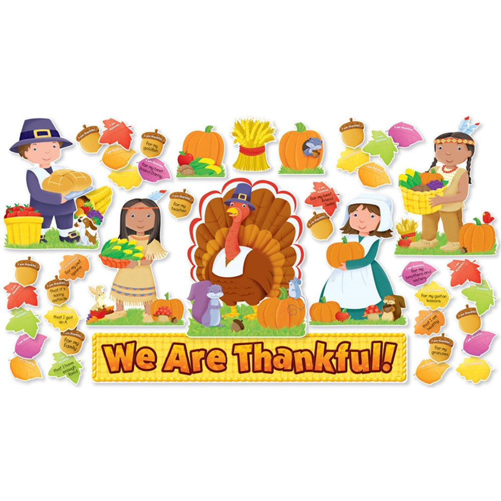 SC-546914 - We Are Thankful Bulletin Board Set in Holiday/seasonal