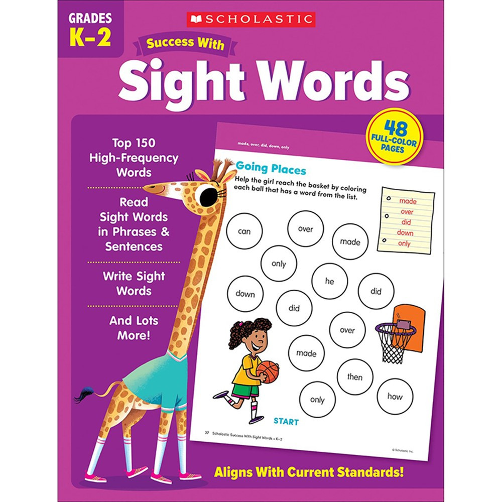 Success With Sight Words - SC-735552 | Scholastic Teaching Resources | Sight Words