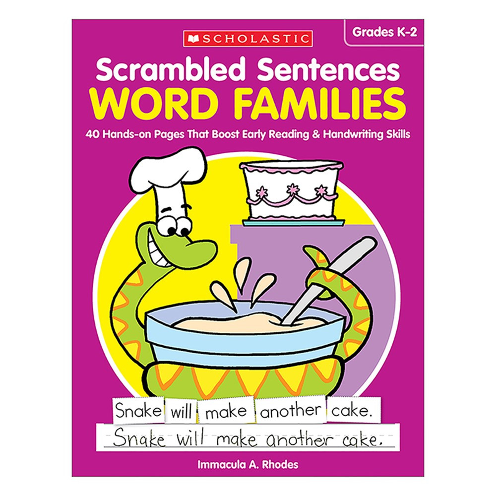 Scrambled Sentences: Word Families - SC-811302 | Scholastic Teaching Resources | Word Skills