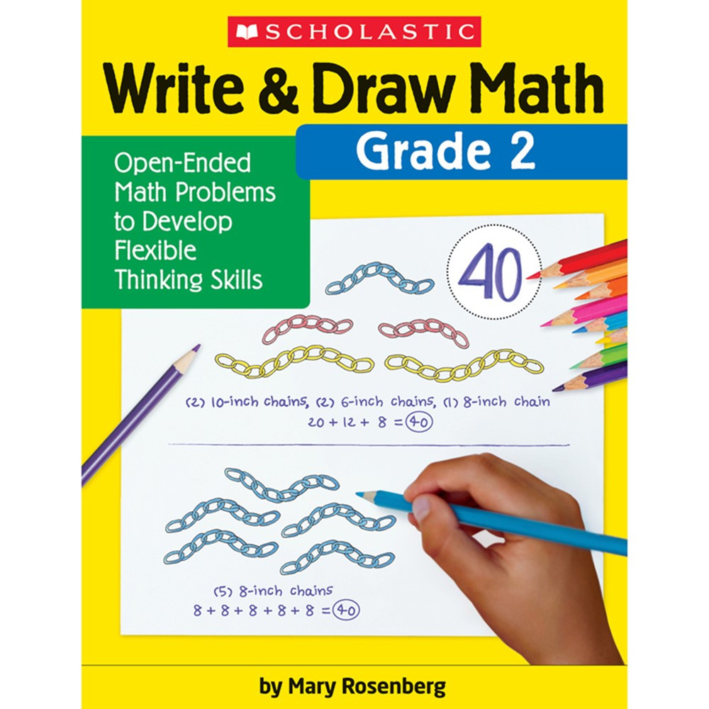 Write & Draw Math: Grade 2 - SC-831438 | Scholastic Teaching Resources | Activity Books