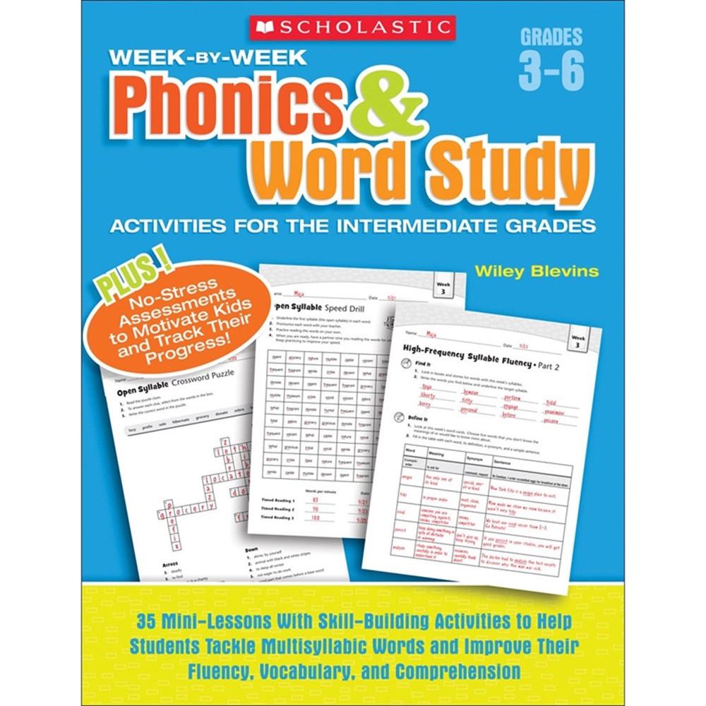 SC-946589 - Week By Week Phonics & Word Study Activities For The Intermediate Gr in Phonics