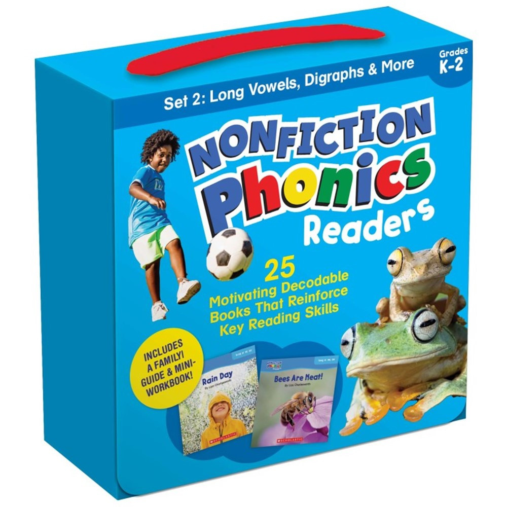 Nonfiction Phonics Readers: Long Vowels, Digraphs & More, Single-Copy Set, 25 Books - SC-9781338894738 | Scholastic Teaching Resources | Learn to Read Readers