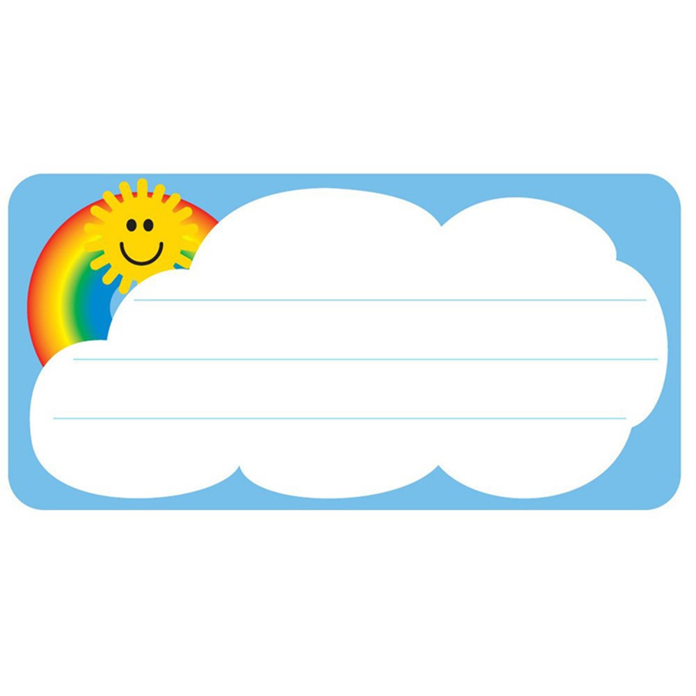 Rainbow Nametags, 1-5/8" x 3-1/4" , Pack of 36 - SE-813 | Creative Shapes Etc. Llc | Name Tags