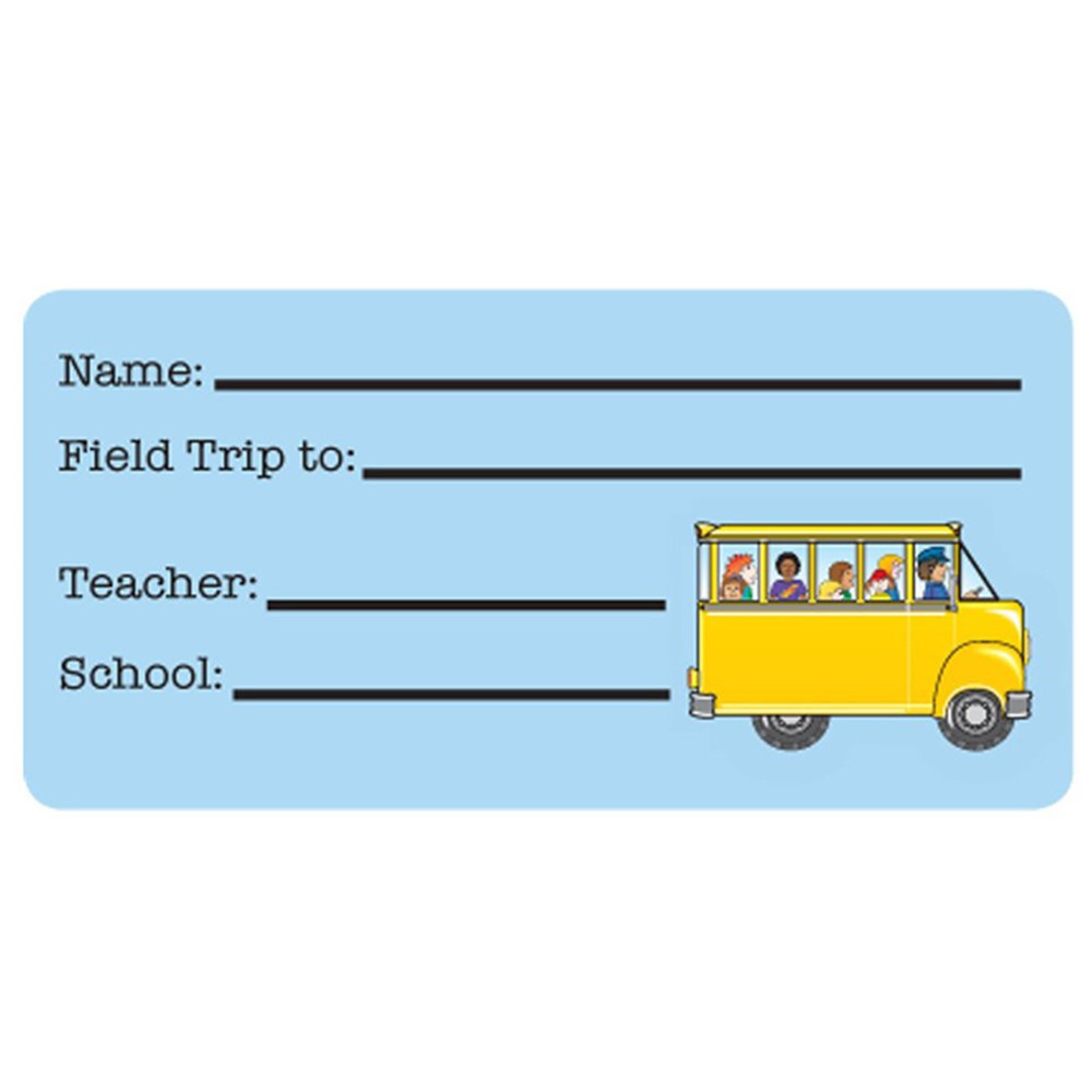 Field Trip Nametags, 1-5/8" x 3-1/4" , Pack of 36 - SE-829 | Creative Shapes Etc. Llc | Name Tags