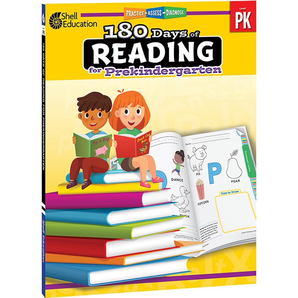 180 Days of Reading Workbook, Grade PreK - SEP127442 | Shell Education | Activity Books