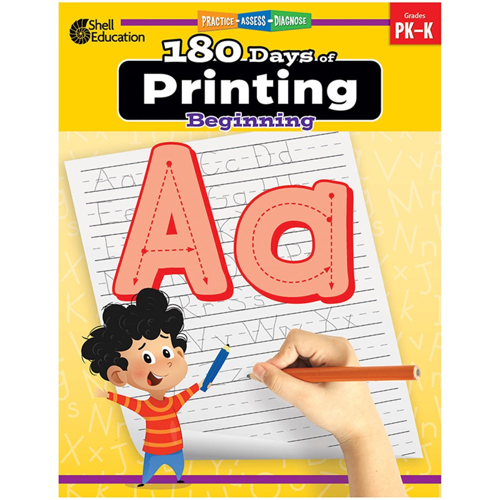 180 Days of Printing: Beginning - SEP130193 | Shell Education | Handwriting Skills