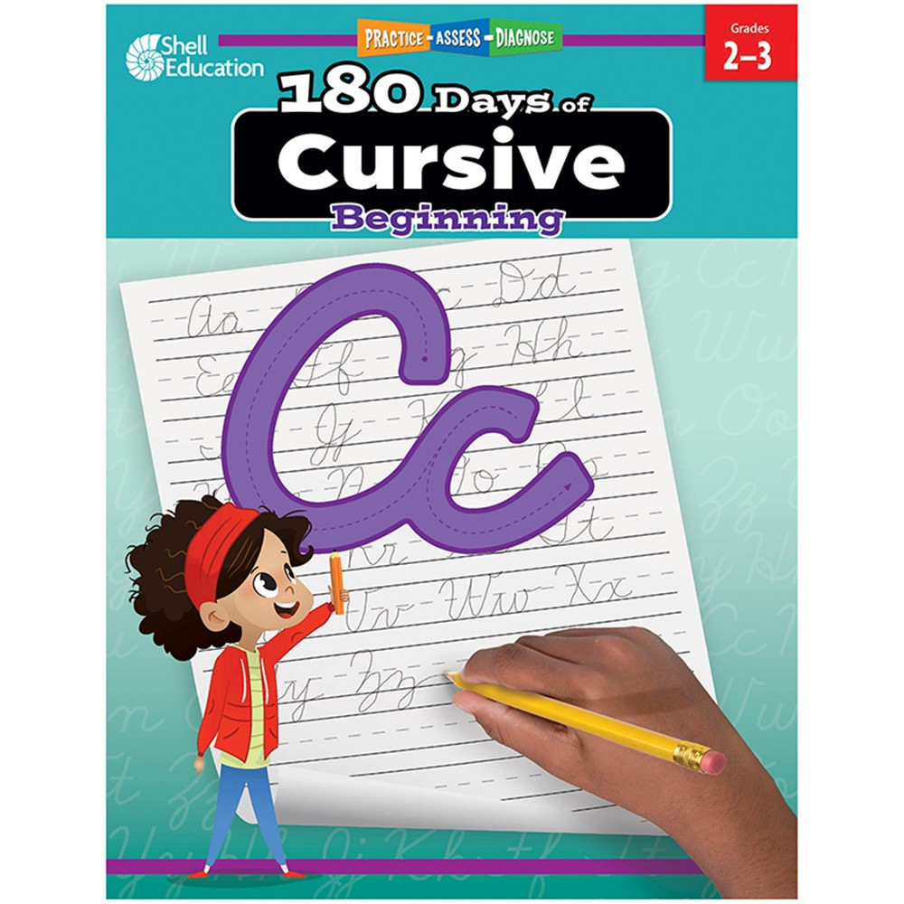 180 Days of Cursive: Beginning - SEP130195 | Shell Education | Handwriting Skills