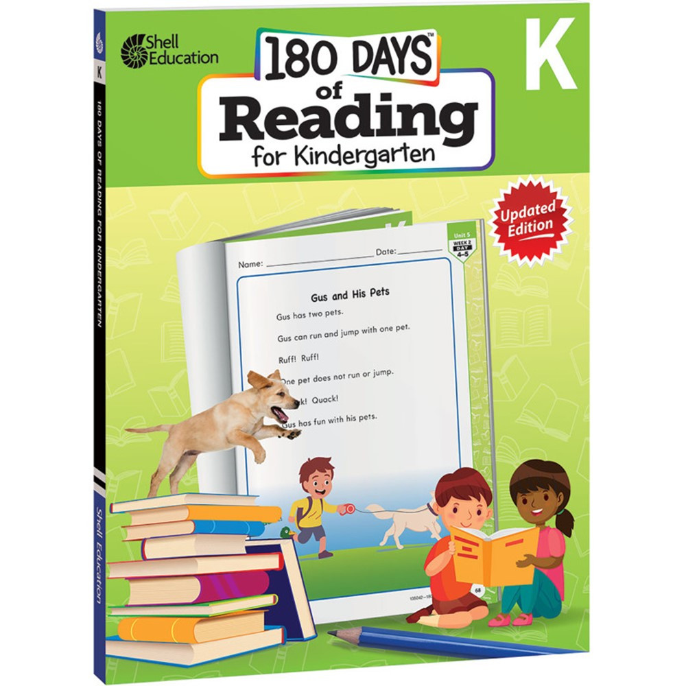 180 Days of Reading 2nd Edition, Grade K - SEP135042 | Shell Education | Reading Skills