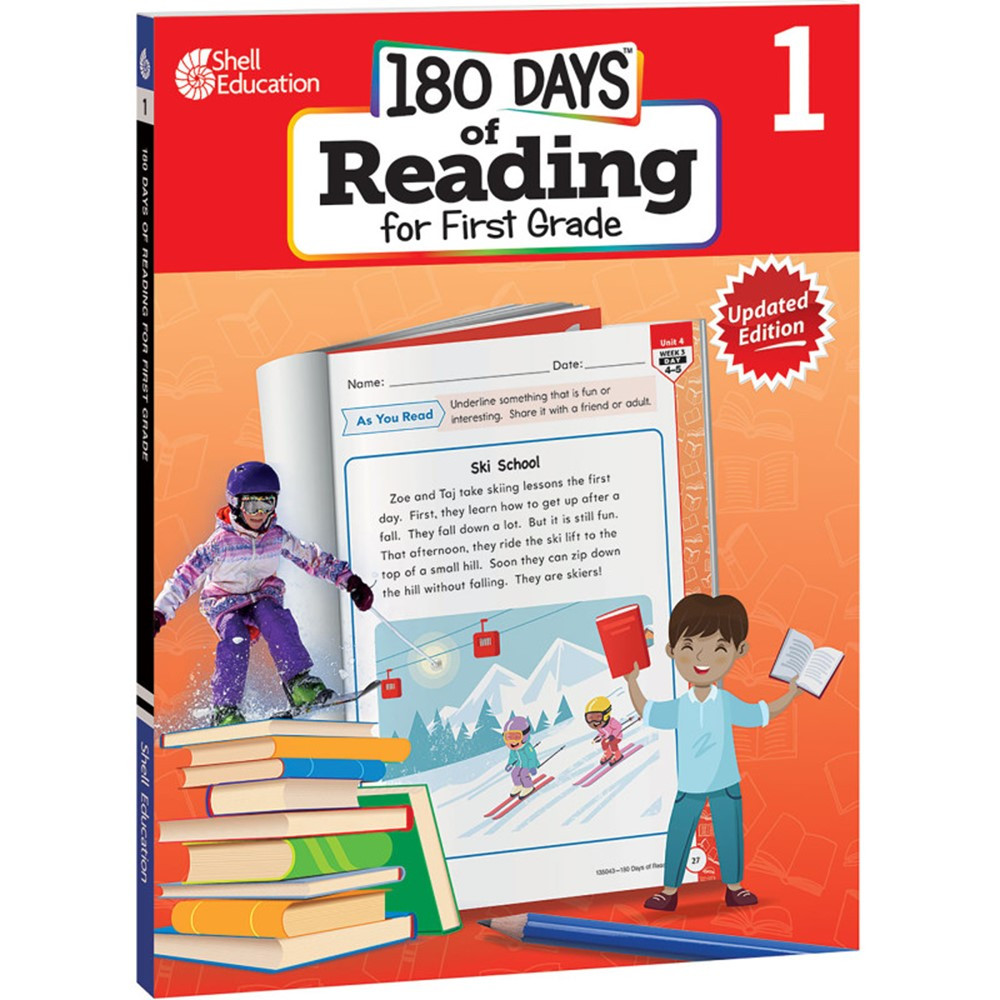 180 Days of Reading 2nd Edition, Grade 1 - SEP135043 | Shell Education | Reading Skills