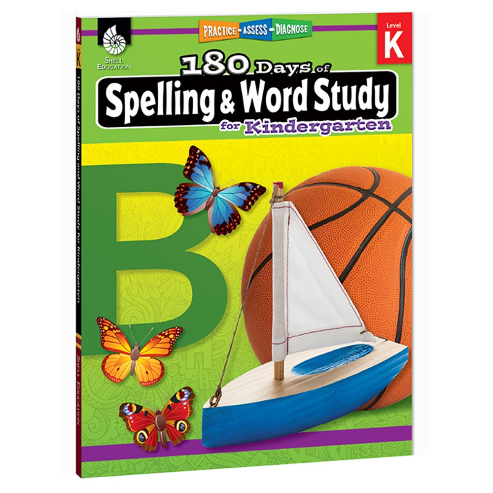 180 Days of Spelling and Word Study for Kindergarten - SEP28628 | Shell Education | Spelling Skills