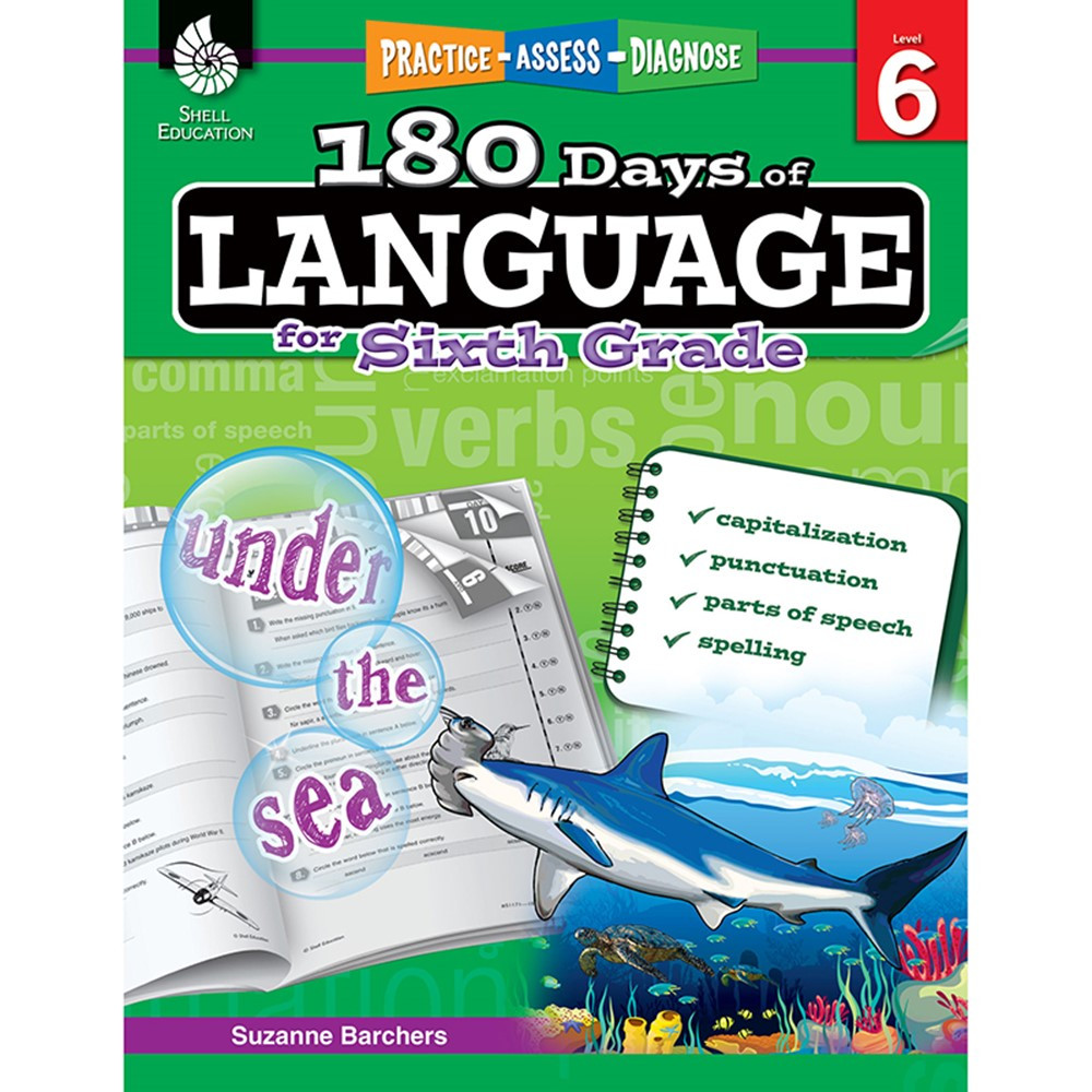 SEP51171 - 180 Days Of Language Gr 6 in Language Skills