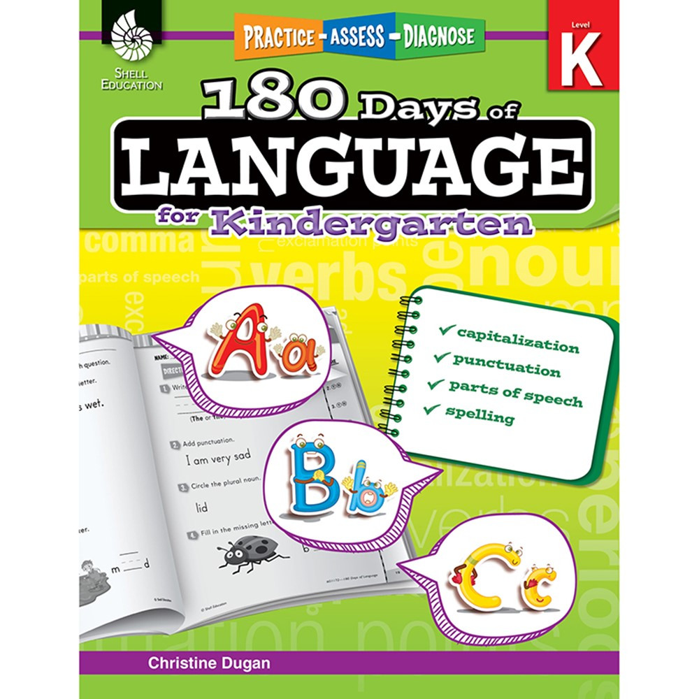 SEP51172 - 180 Days Of Language Gr K in Language Skills