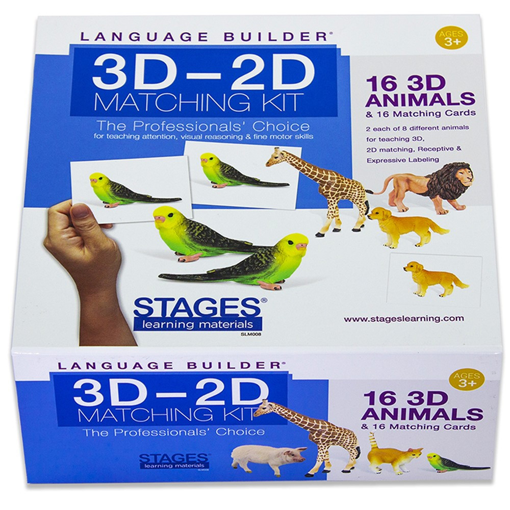 SLM008 - Lang Build 3D�2D Match Kit Animals in Activities