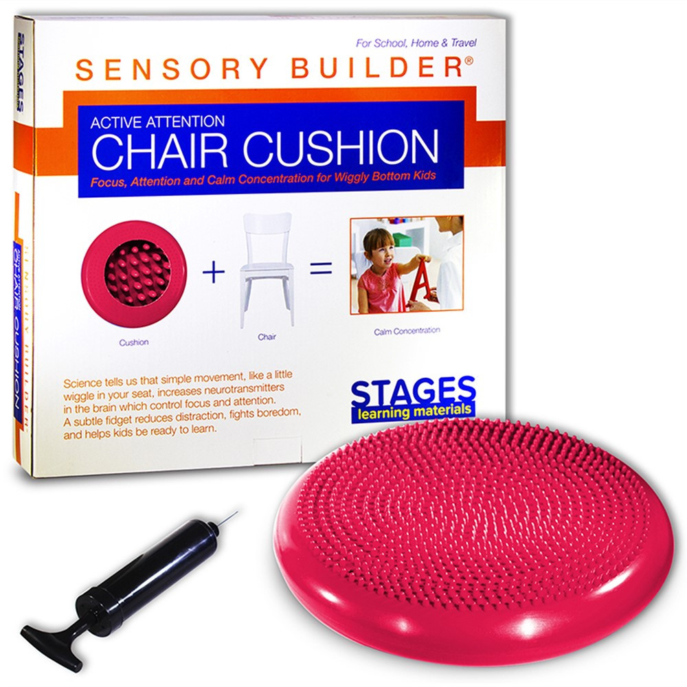 SLM2102 - Active Attention Chair Cushion Red Sensory Builder in Floor Cushions
