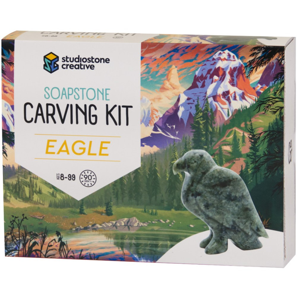 Eagle Soapstone Carving Kit - SSVEAUK | Studiostone Creative Inc | Art & Craft Kits