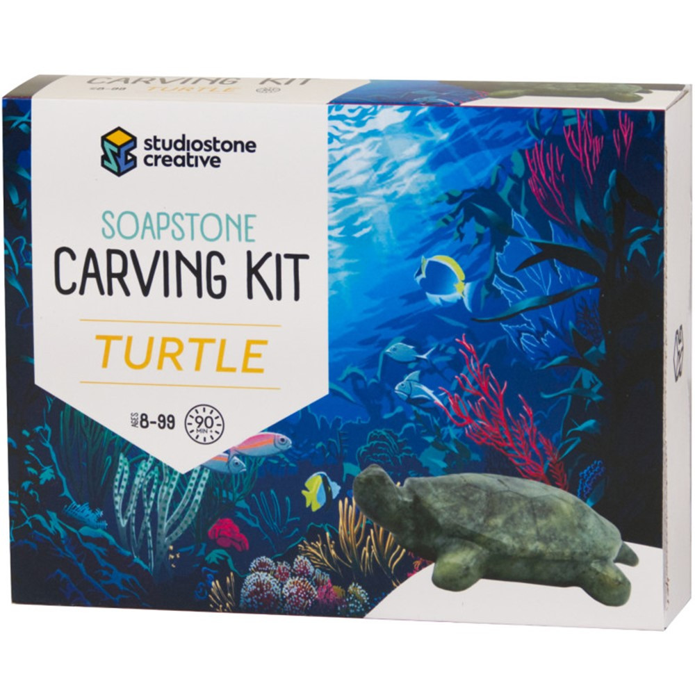 Turtle Soapstone Carving Kit - SSVTUUK | Studiostone Creative Inc | Art & Craft Kits