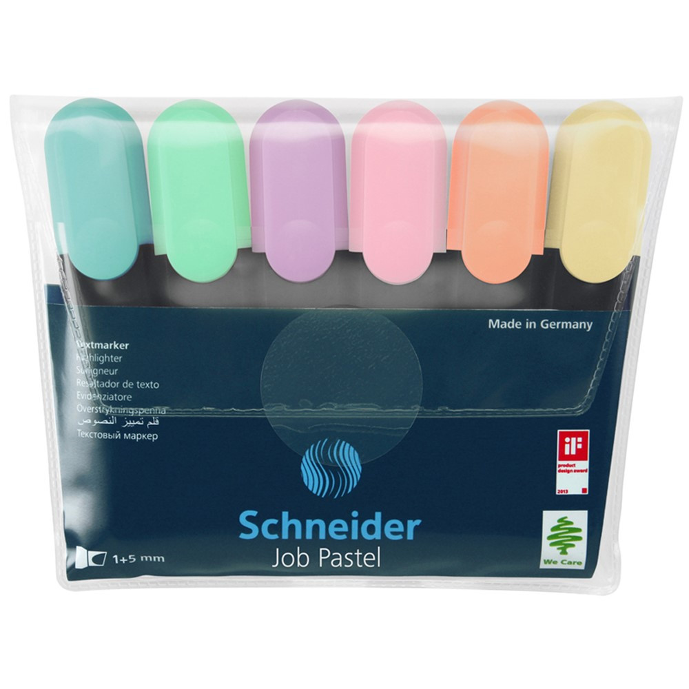 Pastel Job Highlighters, Pack of 6 - STW115097 | Stride, Inc. | Highlighters