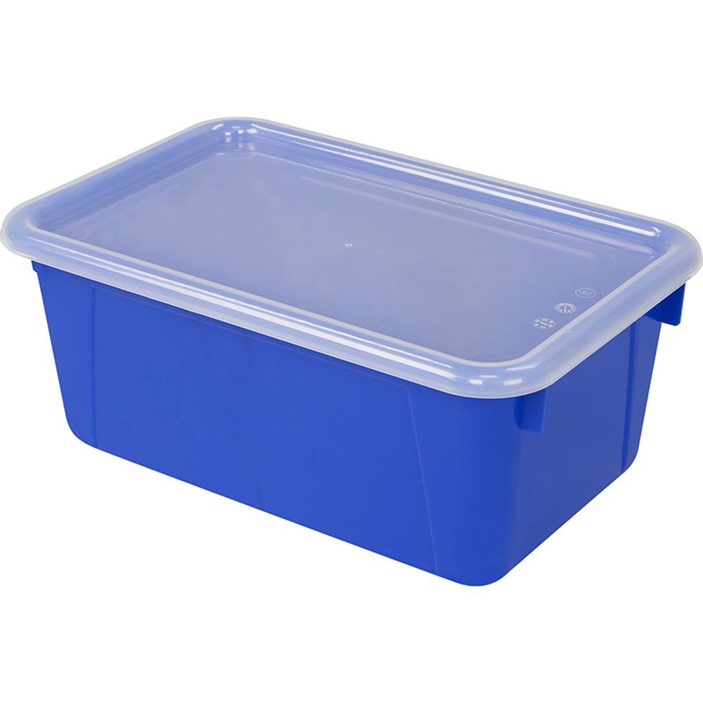 STX62408U06C - Small Cubby Bin With Cover Blue Classroom in Storage Containers