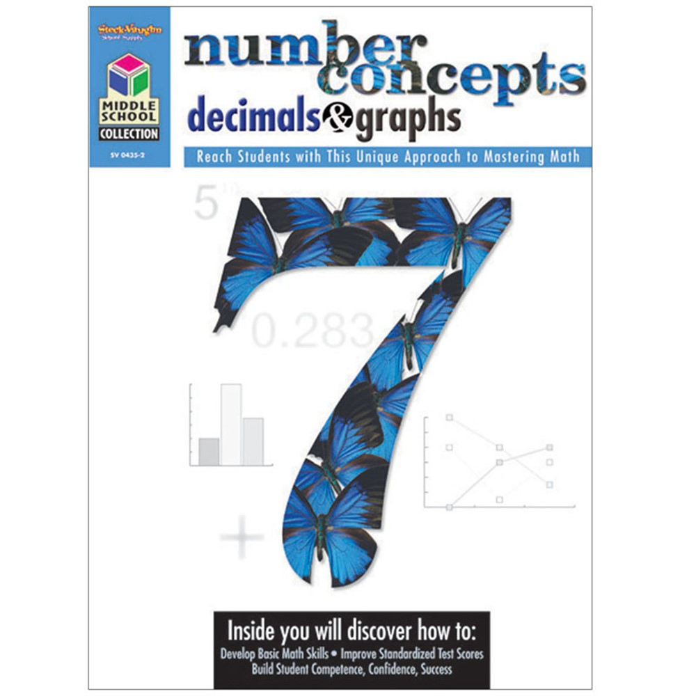 SV-04352 - Middle School Math Collection Number Concepts Decimals & Graphs in Activity Books