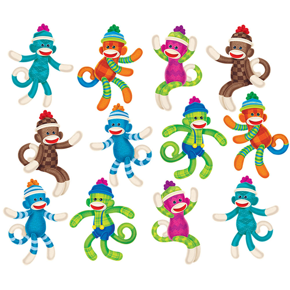 T-10624 - Sock Monkeys Patterns Accents Variety Pack in Accents